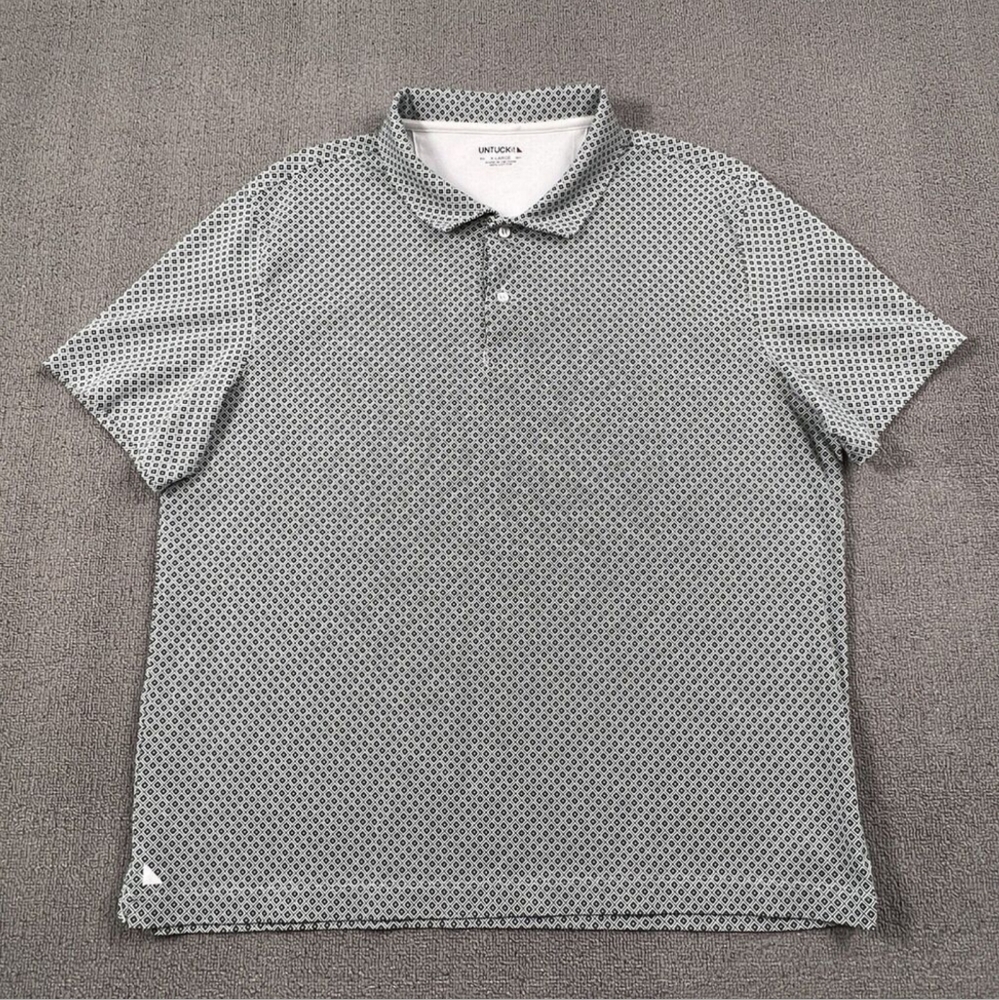 UNTUCKit Polo Shirt Adult Extra Large Short Sleeve Casual Active Outdoor Men's